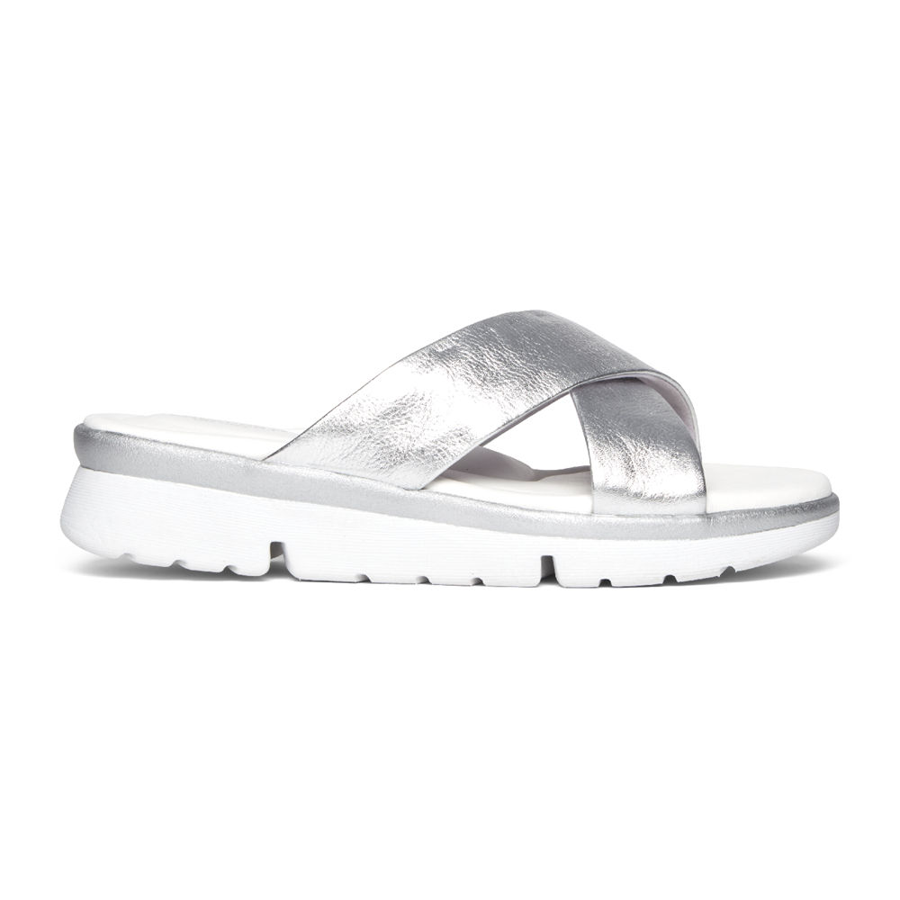 Rockport Womens R-Evolution - Sandals Silver - SUQ613579